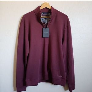 Ted Baker Men's 1/2 Zip Sweater Funnel
Neck Pullover L